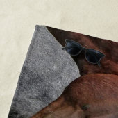 Mooie paard Aangepaste badhanddoek (In situ)