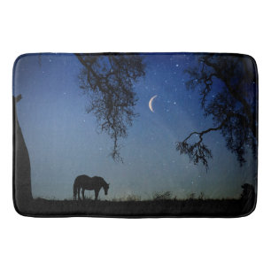 Mooie paard en moon Bath Mat