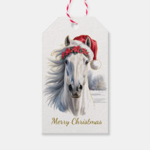 Mooie Paard Kerstcadeautag