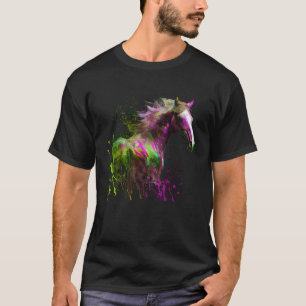 Mooie Paard Splash Equestrian Paardentrainer T-shirt