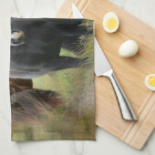Mooie paarden en bijtende Barn Theedoek (Quarter Fold)