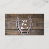 Mooie paarden en Visitekaartje van de Rustic Barn (Achterkant)