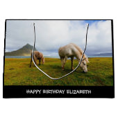 Mooie paarden Grote Gift Bag Groot Cadeauzakje (Voorkant)