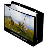 Mooie paarden Grote Gift Bag Groot Cadeauzakje (Voorkant Gekanteld)