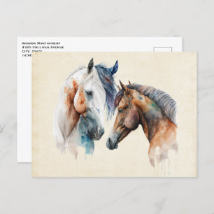 Mooie Paarden Western Boho stijl Briefkaart