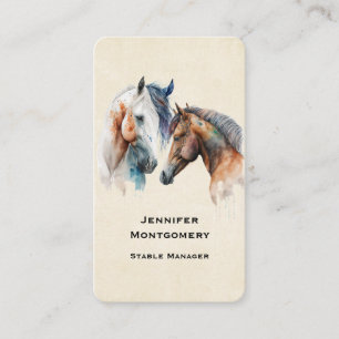 Mooie paarden Western Boho-stijl Visitekaartje