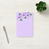 Mooie Paarse Bloem Post-it® Notes (Kantoor)
