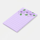 Mooie Paarse Bloem Post-it® Notes (Schuin)
