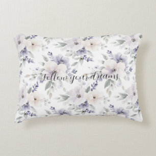 Mooie Paarse Bloemen Accent Kussen