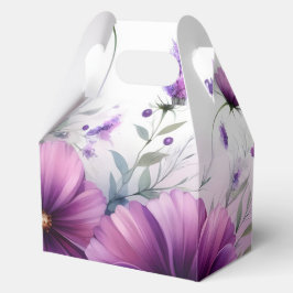 Mooie Paarse Bloemen Bedankdoosjes