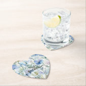 Mooie Paarse Bloemen Bruidsmeisjesfeestje Kartonnen Onderzetters (Insitu)