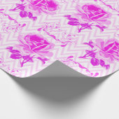 Mooie Paarse bloemen Cadeaupapier (Hoek)