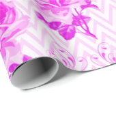 Mooie Paarse bloemen Cadeaupapier (Rol Hoek)