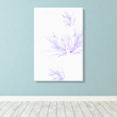 Mooie paarse bloemen canvas print (Insitu (Houten vloer))