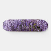Mooie paarse bloemen skateboard (Horizontaal)