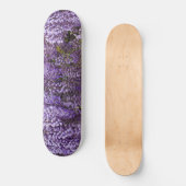 Mooie paarse bloemen skateboard (Voorkant)