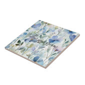 Mooie Paarse Bloemen  Tegeltje (Zijkant)