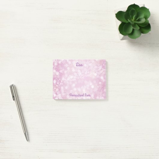 Mooie Paarse Bokeh Post-it® Notes (Kantoor)