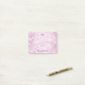 Mooie Paarse Bokeh Post-it® Notes (Op bureau)