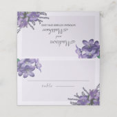 Mooie Paarse Campanula-huiskaart (Buitenkant ongevouwen)