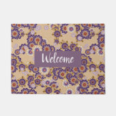 Mooie Paarse en geelachtige beelden Deurmat (Voorkant)