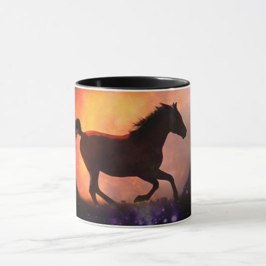 Mooie paarse Fantasy Moon Coffee Cup Mok (Midden)