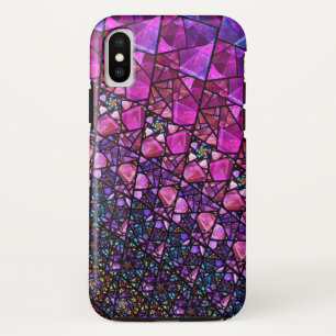 Mooie paarse glas-in-lood patroon case