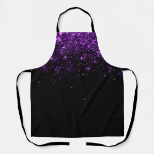 Mooie Paarse glitterprint Schort