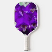 Mooie paarse iris pickleball paddle (Voorkant)