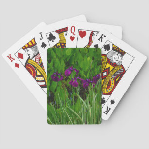 Mooie Paarse Iris Pokerkaarten