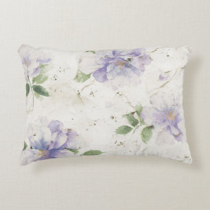 Mooie Paarse Lavendel Bloemen Accent Kussen