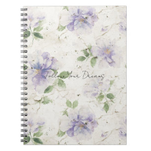 Mooie Paarse Lavendel Bloemen Notitieboek