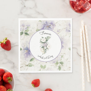 Mooie Paarse Lavendel Bloemen Servet