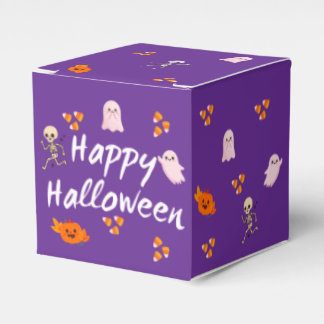 Mooie Paarse Leuk Halloween Favor Doos 3 Bedankdoosjes