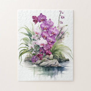 Mooie Paarse orchideeën Legpuzzel