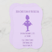 Mooie Paarse overweging Kaart (Voorkant / Achterkant)