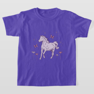 Mooie Paarse Paard T-shirt