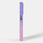 Mooie Paarse Roze Glitter Ombre Case-Mate iPhone Case (Achterkant / Rechts)