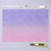 Mooie Paarse Roze Glitter Ombre Tissuepapier (Craft)