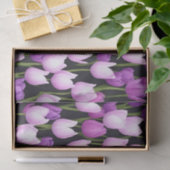Mooie Paarse Roze Tulp Flora Art Tissuepapier (Geschenk)