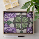 Mooie Paarse Rozen Trendy Collectie Tissuepapier (Geschenk)