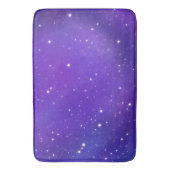 Mooie Paarse Sterrenhemel Galaxy Art Badmat (Voorkant Verticaal)