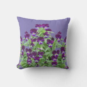 Mooie Paarse Viola Bloemen Patio Buiten Buitenkussen
