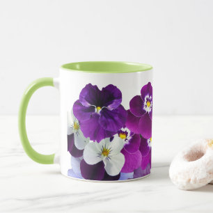 Mooie Paarse Viooltjes Koffiemok Mok