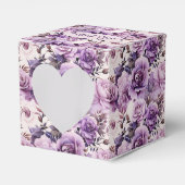 Mooie Paarse Wildbloemen Bedankdoosjes (Voorkant Zijde)