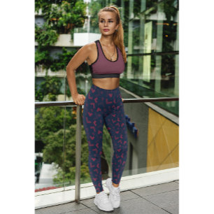 Mooie Paarse Workout Yoga Strakke Broek Leggings
