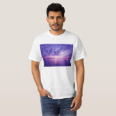 Mooie paarse zonsondergang t-shirt (Voorkant volledig)