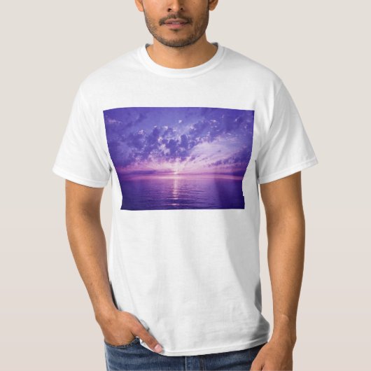Mooie paarse zonsondergang t-shirt (Voorkant)