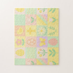 Mooie paas- / lente patronen legpuzzel