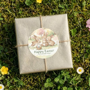 Mooie Paashaas Eiersoekactie & Picknick Sticker